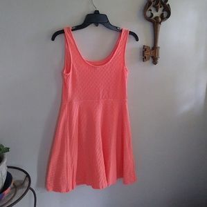 Mossimo Coral Pink Sleeveless Dress Bright Colored